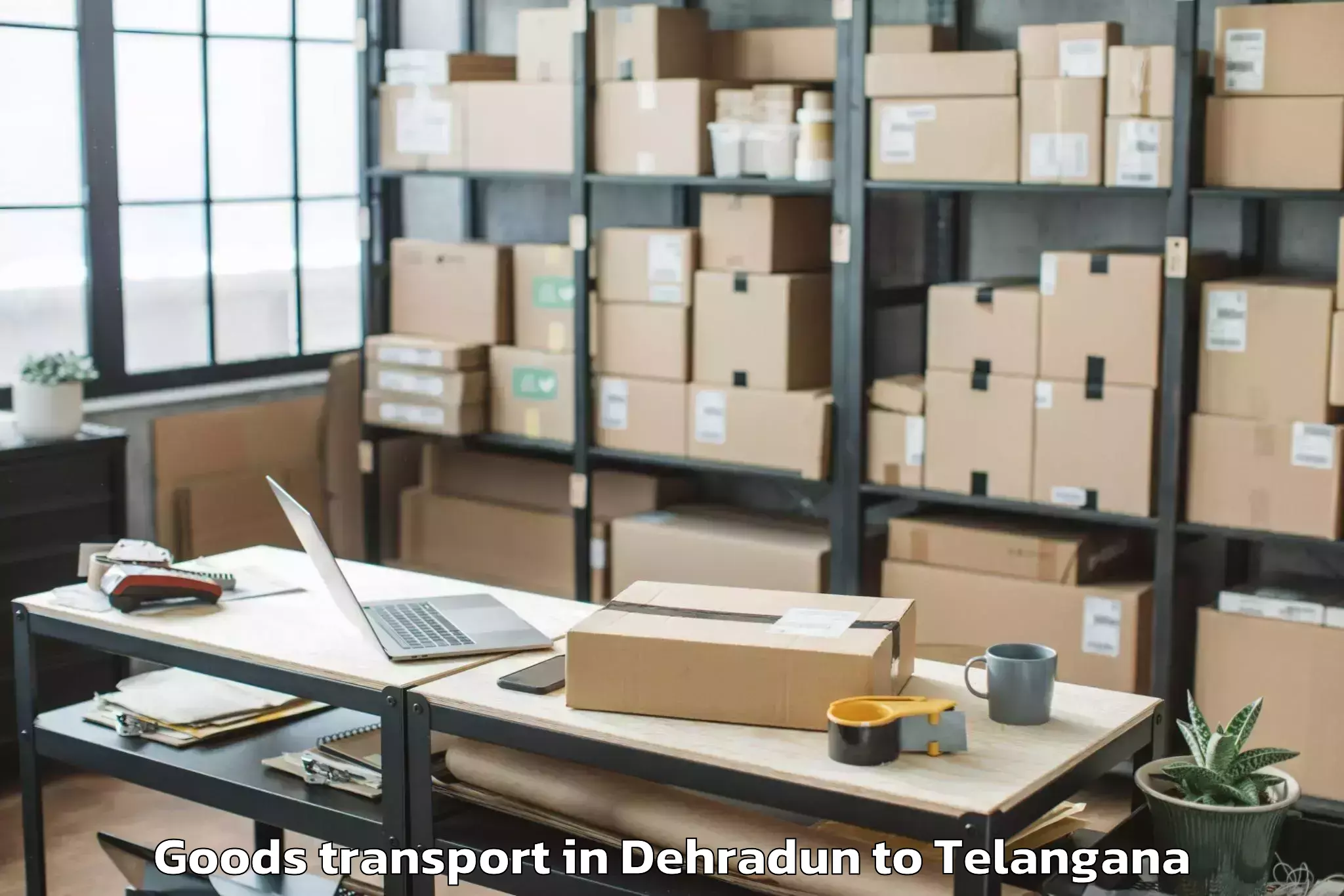 Trusted Dehradun to Dharmapuri Jagtial Goods Transport